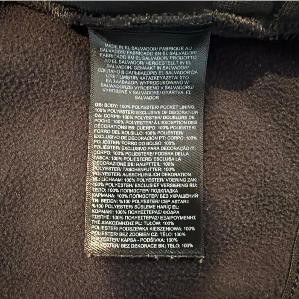 The North Face Hooded Fleece Zip-Up Jacket, Black, Toddler Size 2
